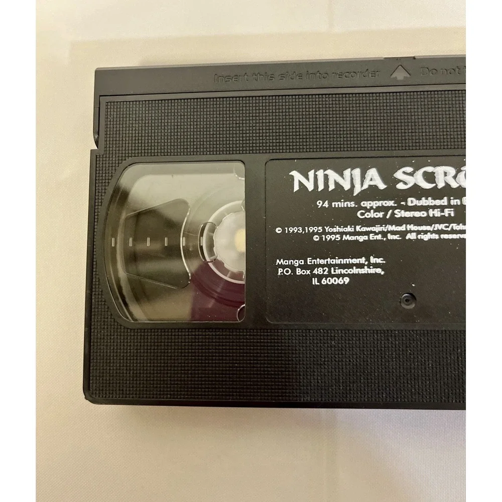 Ninja Scroll - VHS - 1995 - Original Japanese Anime Manga Video Tested & Works